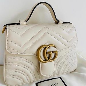 Gucci Top Handle Marmont GG Matelasse Crossbody